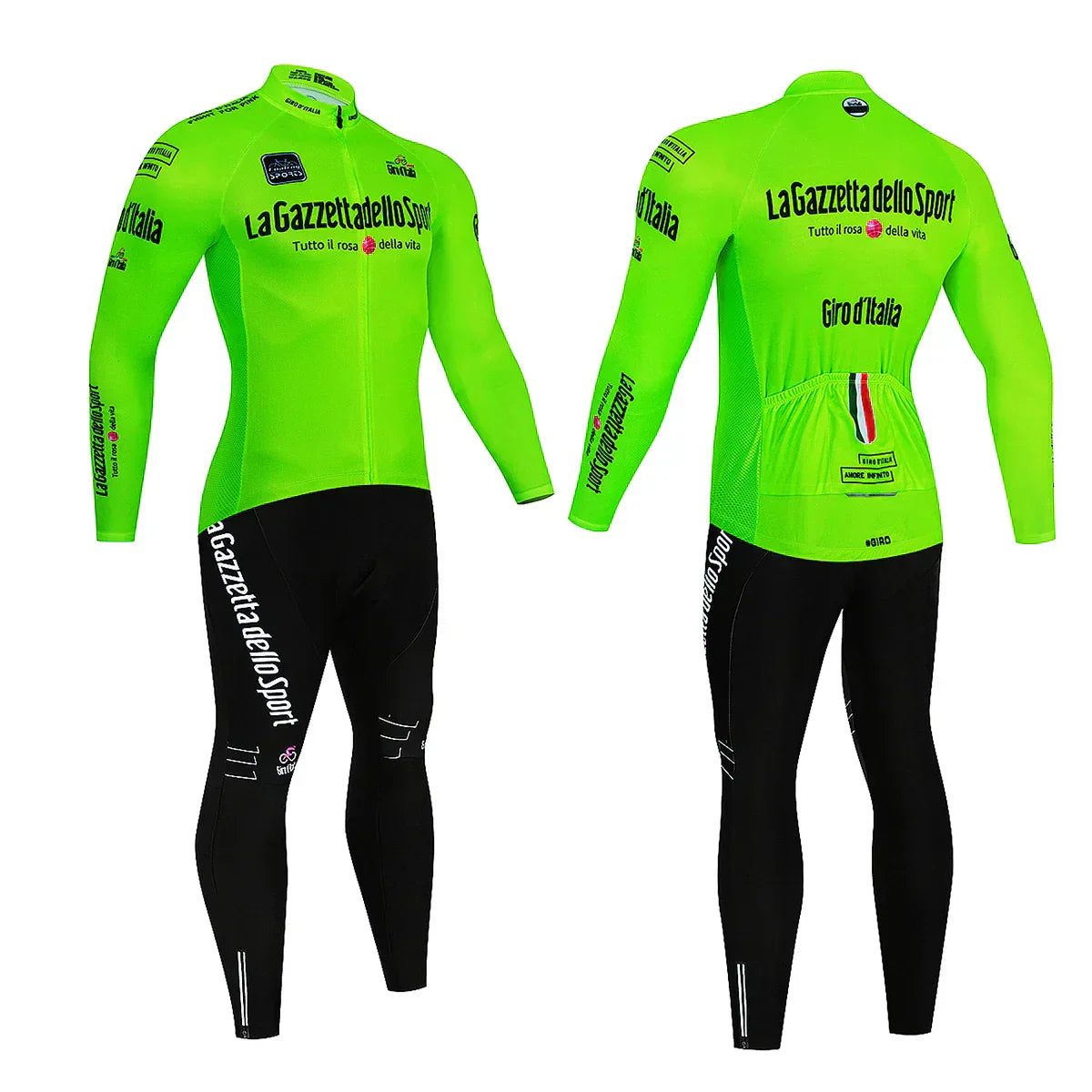 Giro d'Italia - Langarm-Radsportbekleidung Professionelles Set