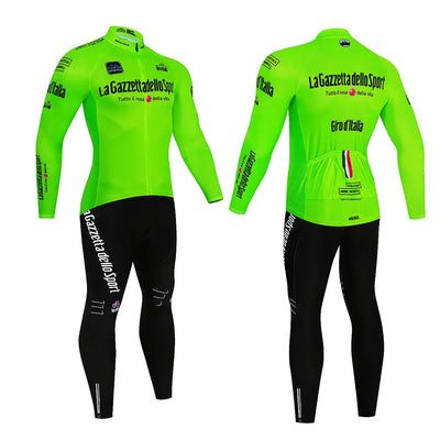 Giro d'Italia - Langarm-Radsportbekleidung Professionelles Set
