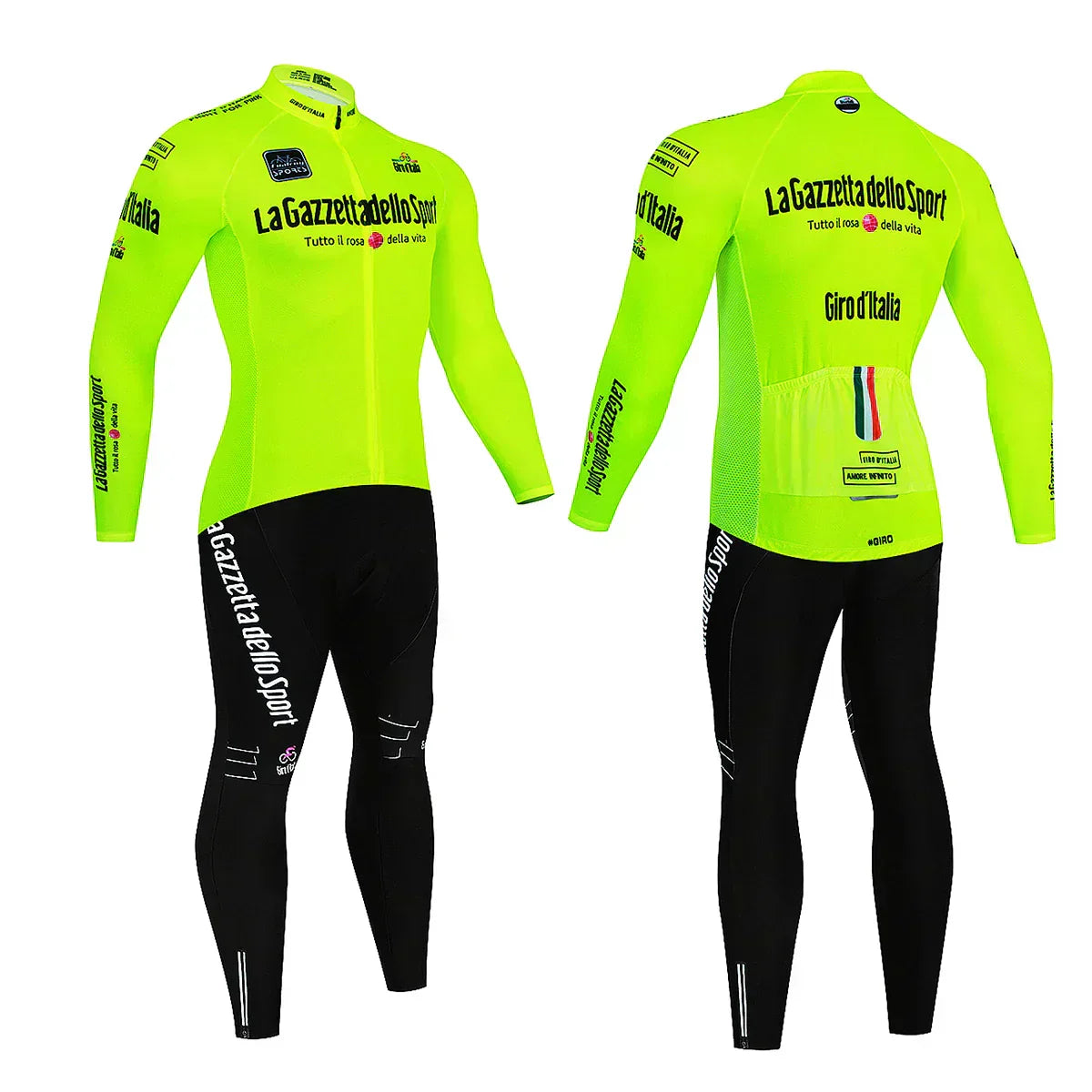Giro d'Italia - Langarm-Radsportbekleidung Professionelles Set