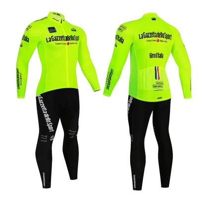 Giro d'Italia - Langarm-Radsportbekleidung Professionelles Set