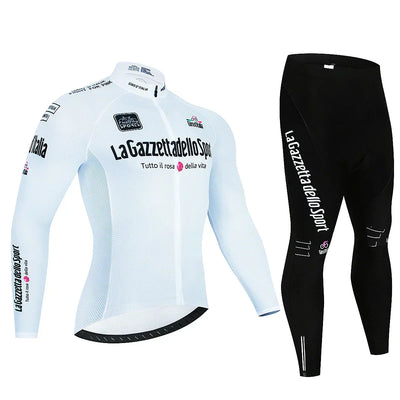 Giro d'Italia - Langarm-Radsportbekleidung Professionelles Set