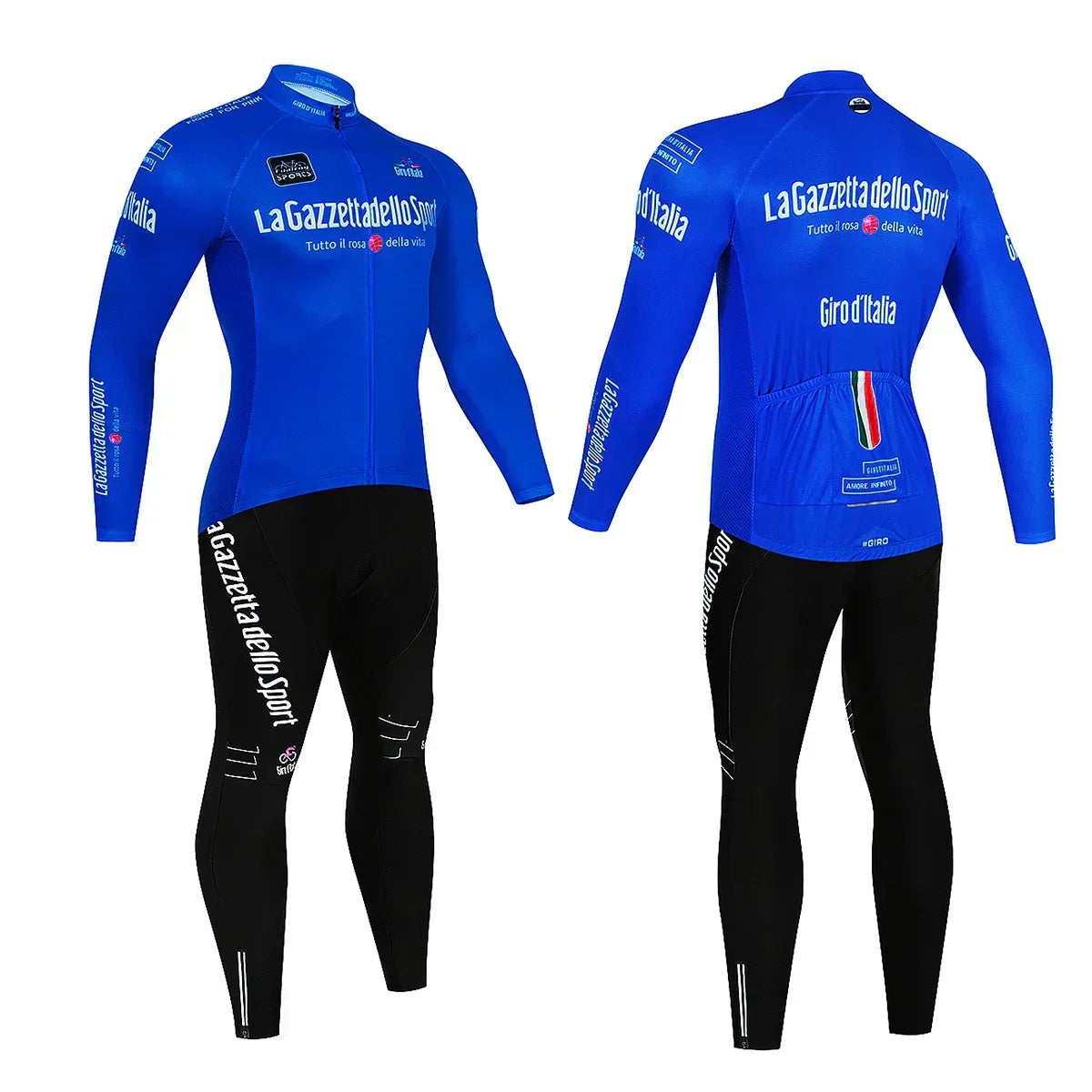 Giro d'Italia - Langarm-Radsportbekleidung Professionelles Set
