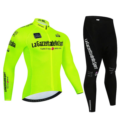 Giro d'Italia - Langarm-Radsportbekleidung Professionelles Set