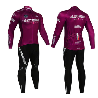 Giro d'Italia - Langarm-Radsportbekleidung Professionelles Set